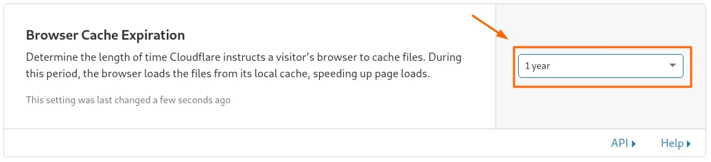 تنظیمات Browser Cache TTL کلودفلر