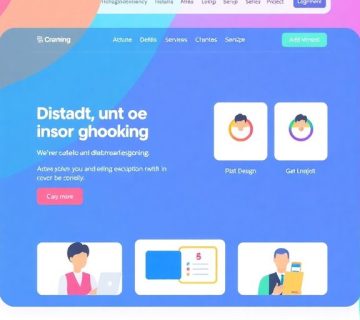 طراحی وب‌سایت زیبا و کاربرپسند با رنگ‌های جذاب