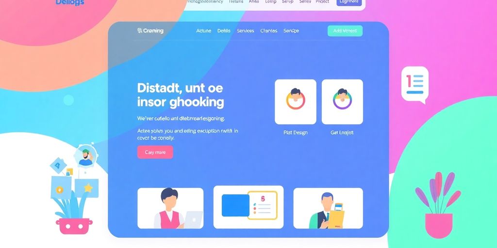 طراحی وب‌سایت زیبا و کاربرپسند با رنگ‌های جذاب