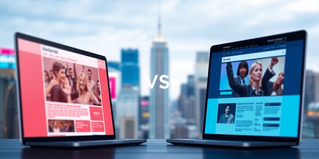 رقابت سایت‌های جدید و قدیمی در دنیای دیجیتال.