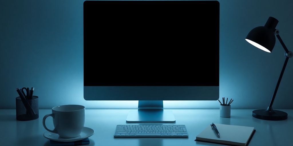 یک فضای دیجیتال خالی و آرام که هیچ بازدیدی ندارد.