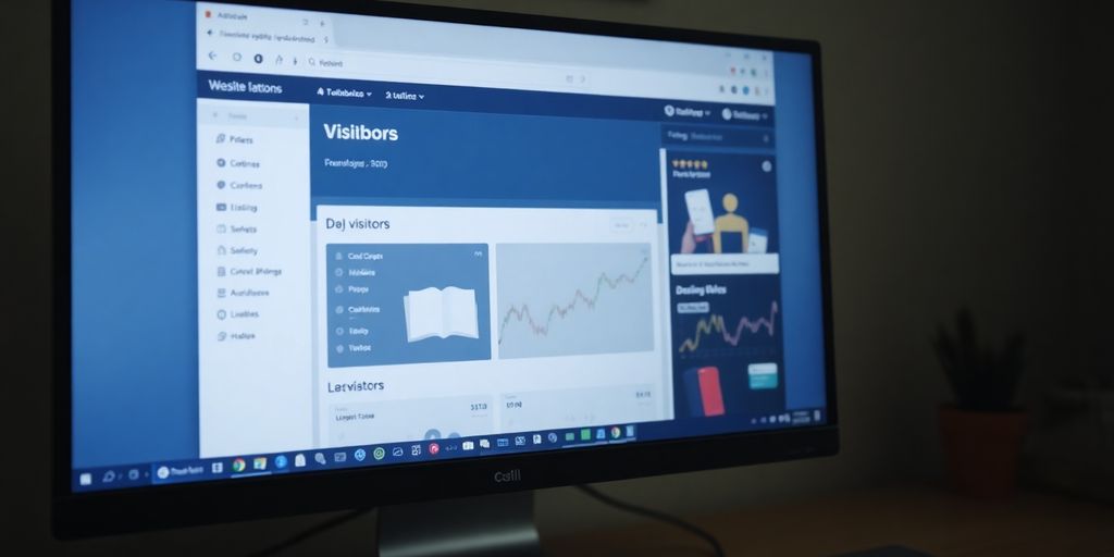 تصویر داشبورد وب‌سایت بدون بازدیدکننده