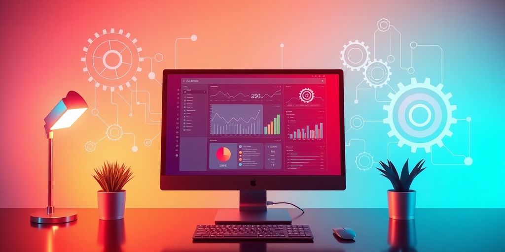 تصویری از هوش مصنوعی و سئو در فضای کاری