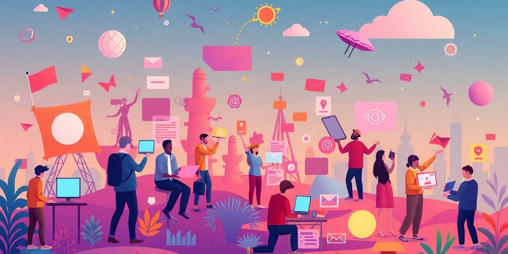 تصویری از تولیدکنندگان محتوا در دنیای دیجیتال