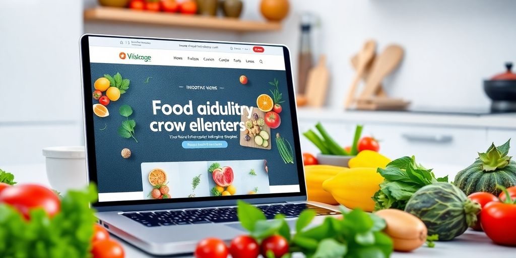 تصویر طراحی سایت صنایع غذایی و مواد غذایی