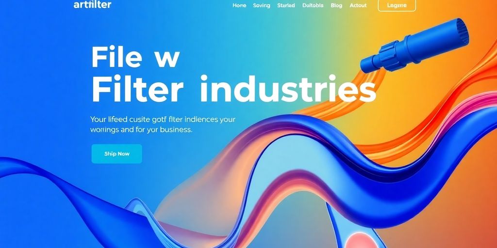 طراحی حرفهای وبسایت برای صنایع فیلتر