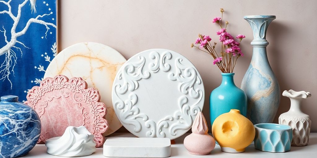 عکس محصولات گچ با جزئیات و طراحی زیبا