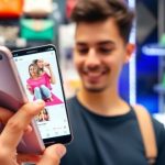 خرید از اینستاگرام با موبایل در حال انجام است.