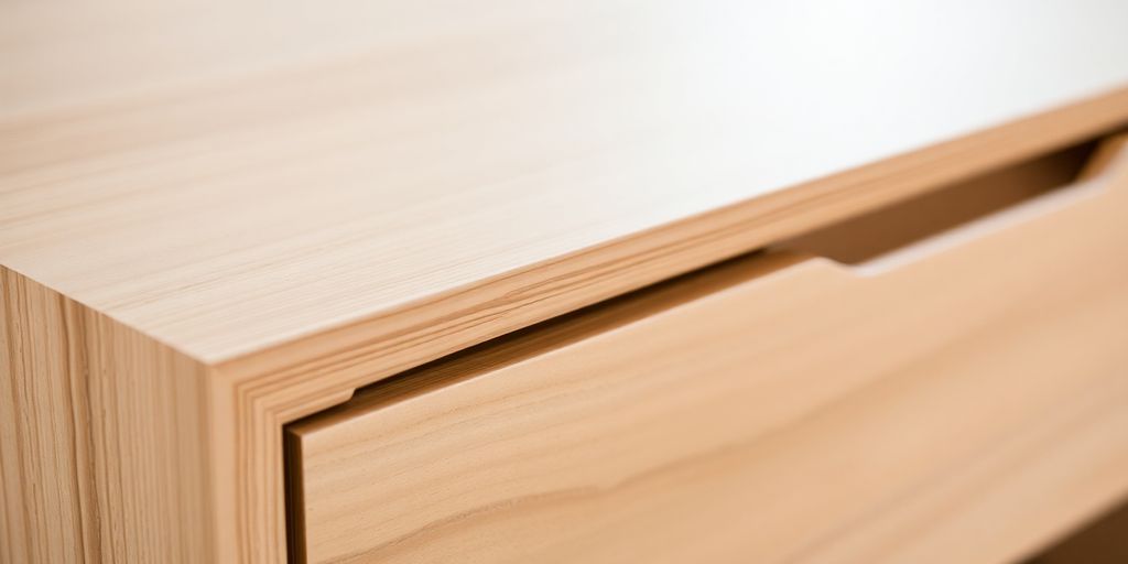 تصویری از یک قطعه مبلمان MDF با طراحی مدرن