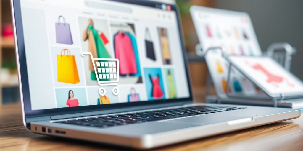 تصویری از خرید آنلاین مشتریان