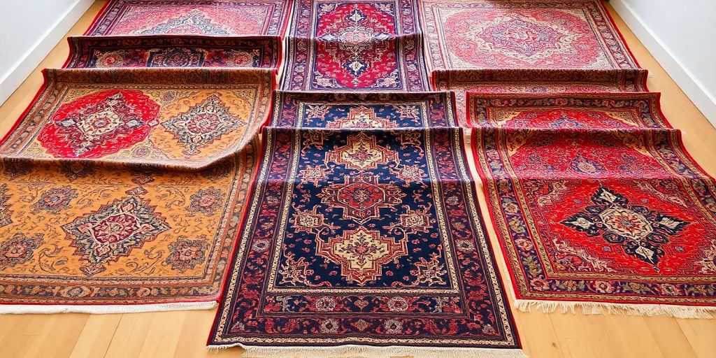 طراحی سایت فرش و موکت فروشی 2 تصویری از فرش های ایرانی با الگوهای زیبا