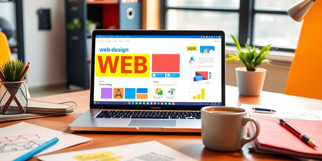 تصویری از طراحی سایت در محیط کار