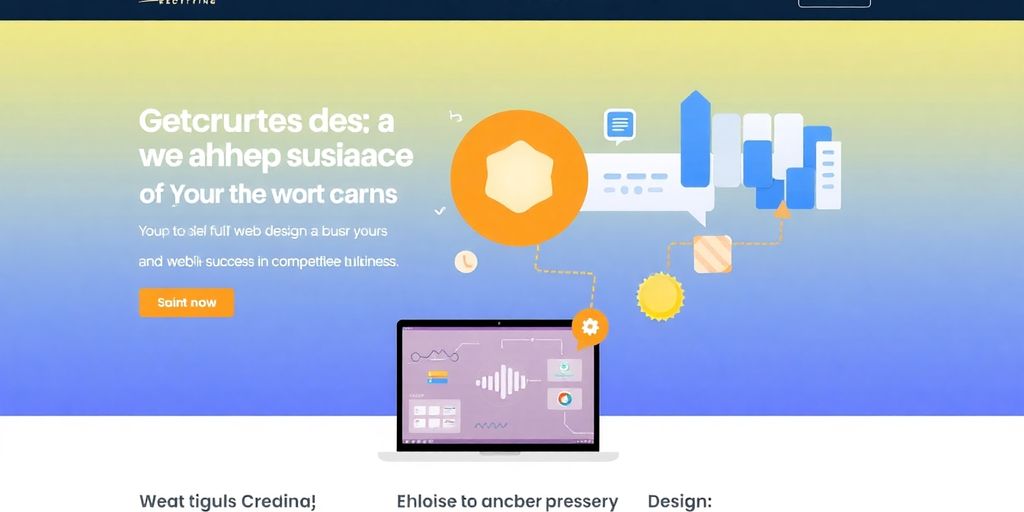 تصویر طراحی سایت مدرن و جذاب