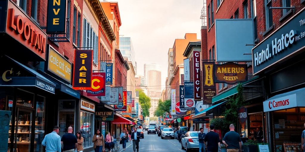 تصویر از رقابت کسب و کارهای محلی در شهر