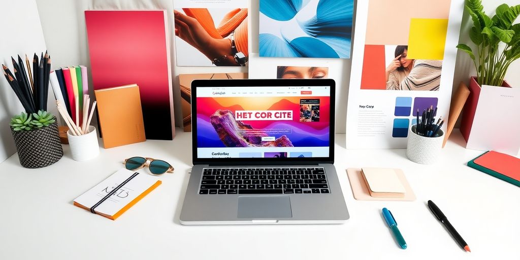 تصویری از طراحی وب‌سایت حرفه‌ای