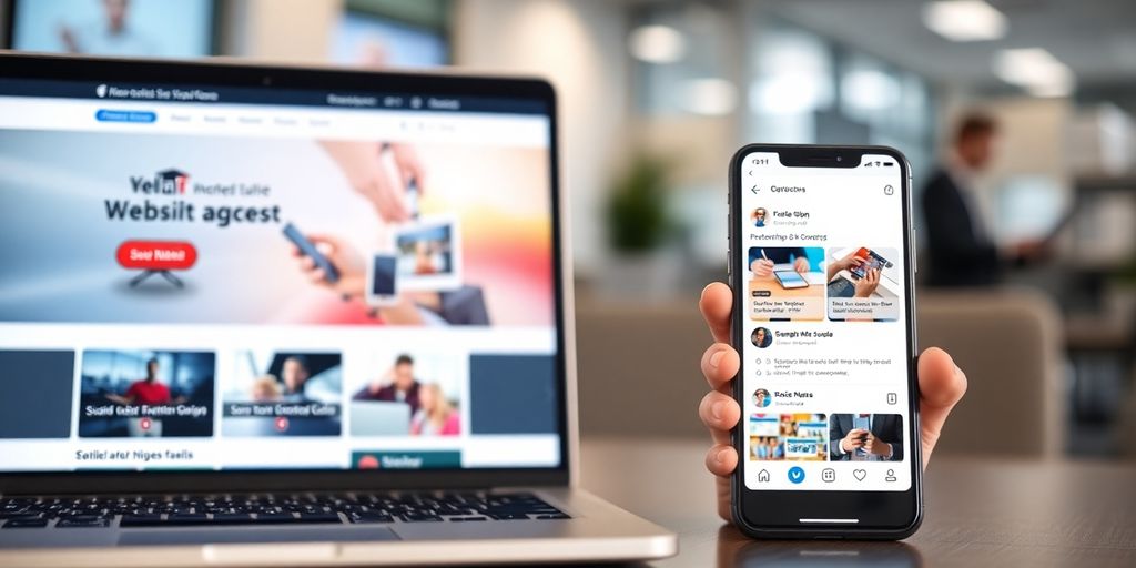 عکس از طراحی سایت و تبلیغات در محیط اداری