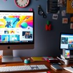 محیط طراحی سایت با ابزارهای خلاقانه و کامپیوتر