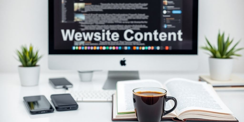 محیط کار مدرن و مرتب با لپ‌تاپ و دفترچه