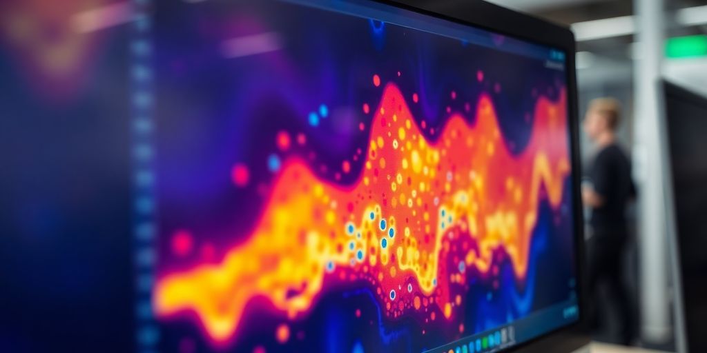 نقشه حرارتی از تعاملات کاربر در وب‌سایت