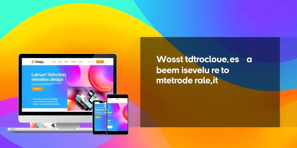 تصویر طراحی سایت حرفه‌ای با دستگاه‌های مختلف