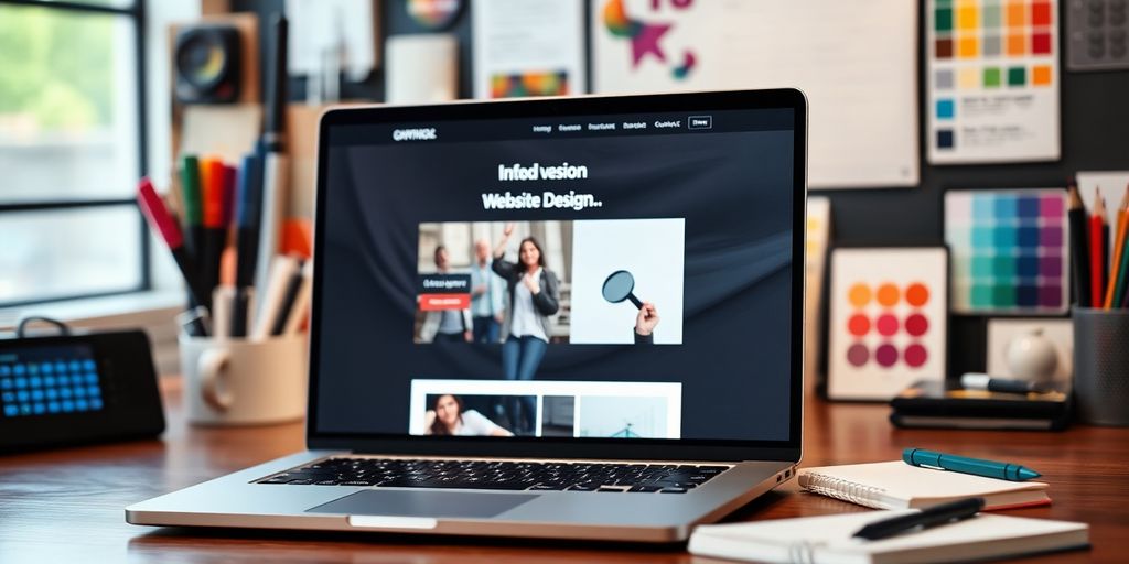 طراحی سایت حرفه‌ای با ابزار و فضای خلاقانه