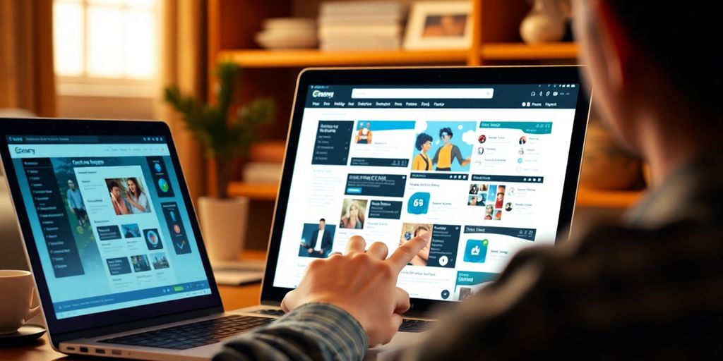 کاربر در حال استفاده از وبسایت با طراحی نامناسب