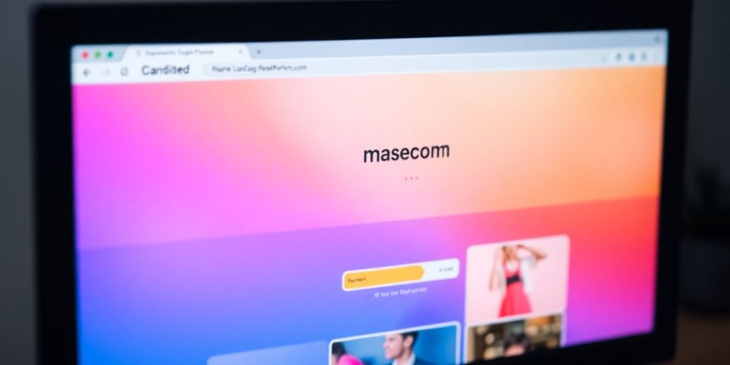 تصویر مانیتوری با وب‌سایت بهینه‌سازی شده