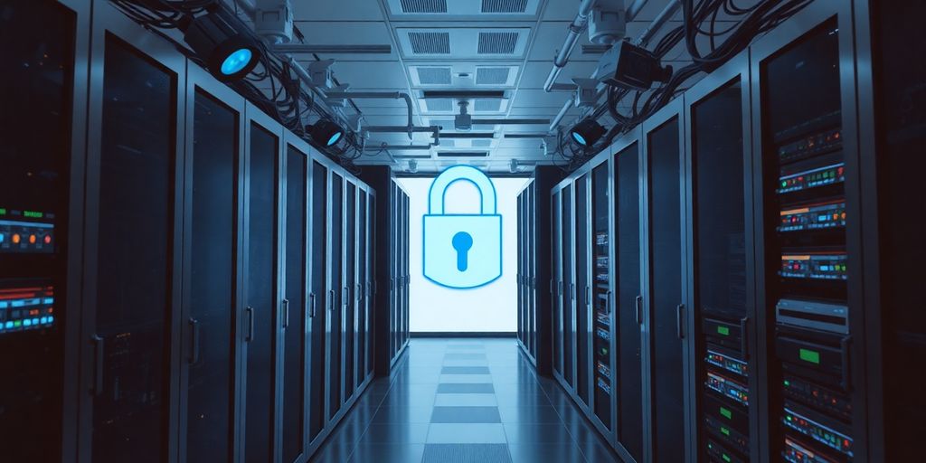 تصویر از یک اتاق سرور امن و پیشرفته