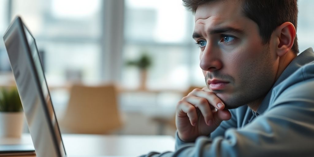 نگاه عمیق به صفحه نمایش لپ تاپ