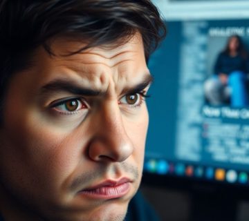 کاربر ناراضی در حال مشاهده صفحه وب کند