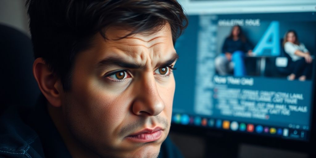 کاربر ناراضی در حال مشاهده صفحه وب کند