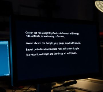 صفحه نمایش کامپیوتری با پیام های خطا