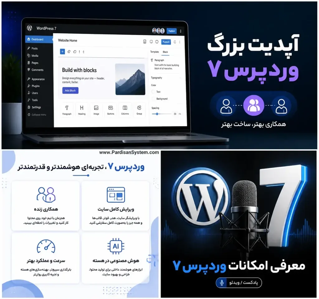 تغییرات وردپرس 7: امکانات، قابلیتها و ارتقاءهایی که نباید از دست بدهید! 3 معرفی تغییرات وردپرس 7 و پیشرفت های زیرساختی این سیستم مدیریت محتوا